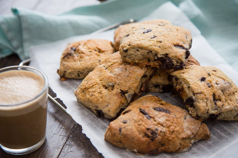 Espresso, Date and Chocolate Scones